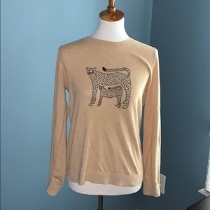 J. crew leopard light weight sweater